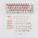 Pink Piggy 104+38 MOA Profile Keycap Set Cherry MX PBT Dye-subbed for Mechanical Gaming Keyboard